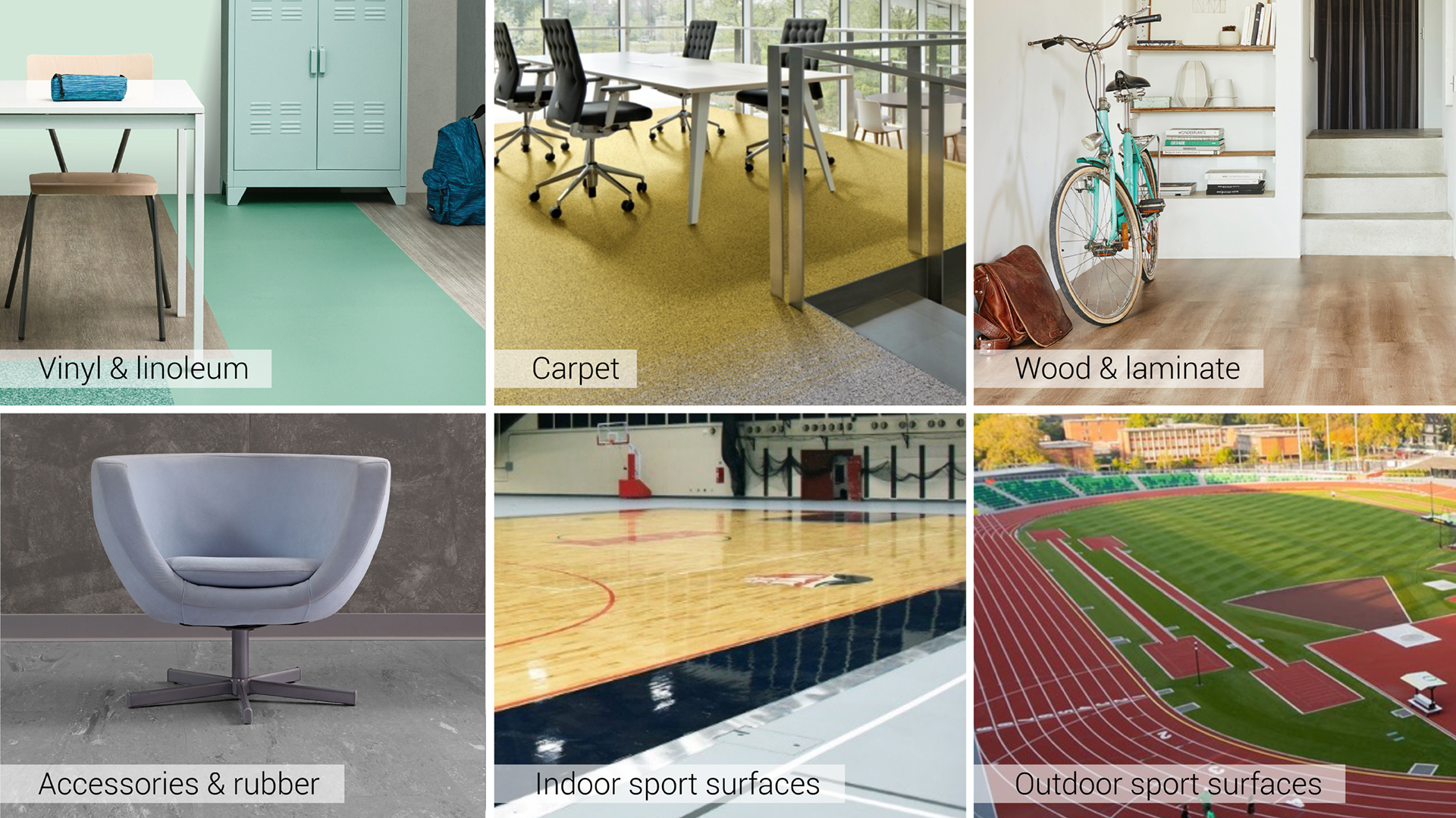 Tarkett offers a large portfolio of flooring solutions